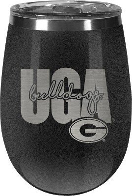 Georgia Bulldogs 10oz Onyx Wine Tumbler