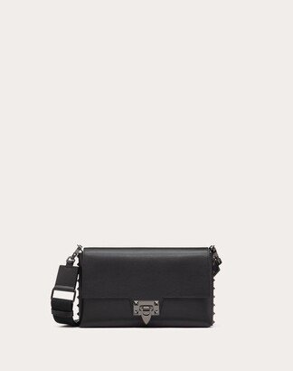 Rockstud Grainy Calfskin Crossbody Bag-AA