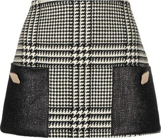 Prince of Wales-pattern mini skirt