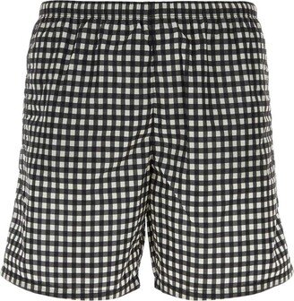 Checked Swim Shorts-AA