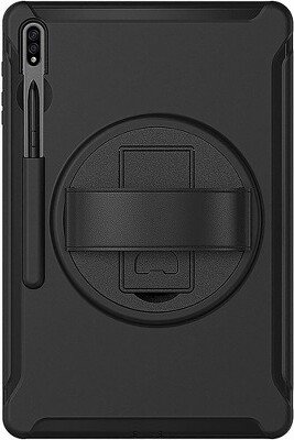 SaharaCase PROTECTION Hand Strap Series Case for Samsung Galaxy Tab S8+ Black (TB00219)