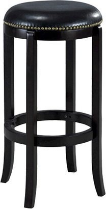 Cordova Swivel 24 Counter Height Barstool Hardwood/Black