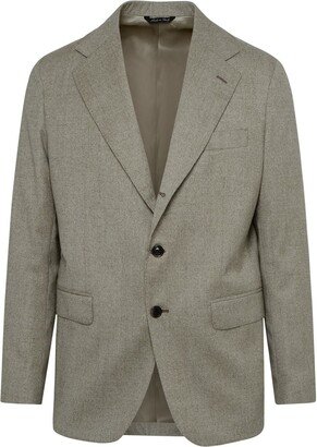 Beige wool blazer