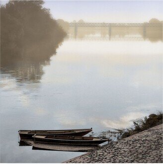 Alan Blaustein Boats on the Seine #2 Canvas Art - 15.5 x 21