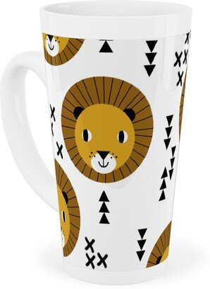 Mugs: Happy Lion Safari Tall Latte Mug, 17Oz, Brown