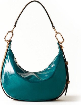 Hobo Oyster Small Shoulder Bag In Patent Leather