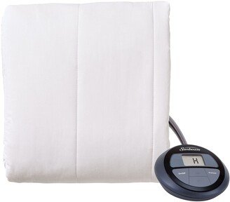 Vertical Quilt Heated Mattress Pad w/ Digital Display Controllers, Twin