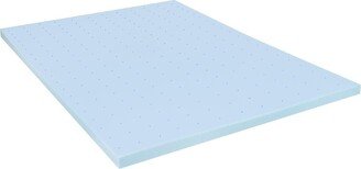 Emma+oliver 2 Inch Gel Infused Cool Touch Certipur-Us Certified Memory Foam Topper - Full