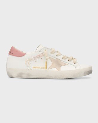 Superstar Mixed Leather Low-Top Sneakers-AJ