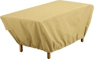 Brown Polyester Coffee Table Cover