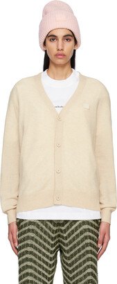 Beige Patch Cardigan