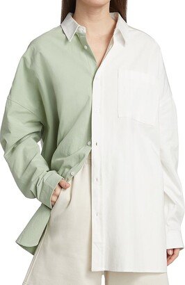 Blanca Angel Two-Tone Cotton Shirt