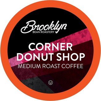 Brooklyn Bean Roastery Brooklyn Beans Coffee Pods for Keurig K-Cups Coffee Maker,Corner Donut Shop, 40 Count