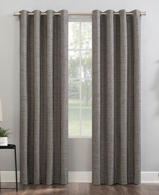 Kline Burlap Weave 52 x 84 Thermal Blackout Curtain Panel