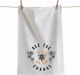 tagltd Bee The Change Floursack Dishtowel