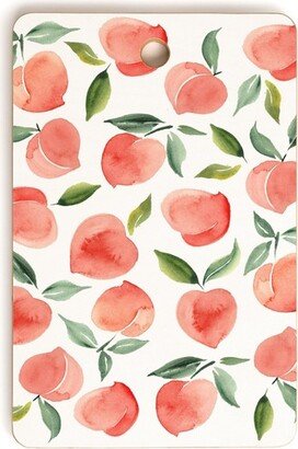 Summer Sun Home Art Peaches 1 Rectangle Cutting Board, 16
