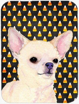 SS4265LCB Chihuahua Candy Corn Halloween Portrait Glass Cutting Board