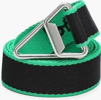 Green and black nylon Triangle belt