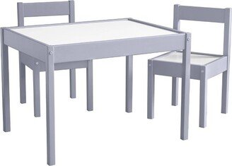 3pc Annya Kiddy Kids' Table Set Gray/White - Room & Joy