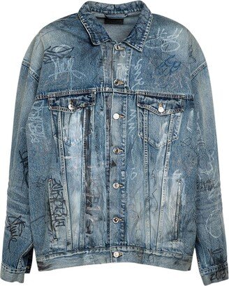 Oversize cotton denim jacket