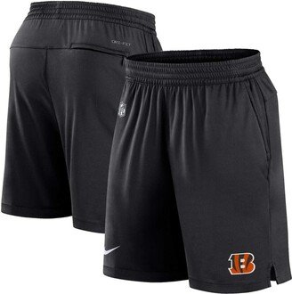 Men's Black Cincinnati Bengals Sideline Performance Shorts