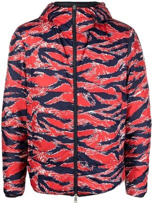 Reversible Graphic-Print Padded Jacket