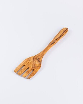 Olive Wood Serving Fork, Salad Utensils, Wooden Fork