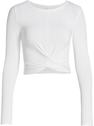 Cover Long-Sleeve Crop Top