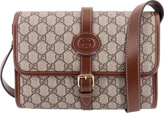 GG Foldover Top Messenger Bag