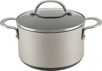 Achieve Hard Anodized Nonstick 4 Quart Saucepot with Lid