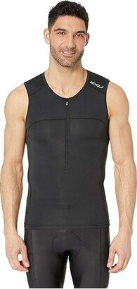 Active Tri Singlet (Black/Black) Men's Clothing