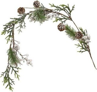 Flocked Berry Pine Garland - 48