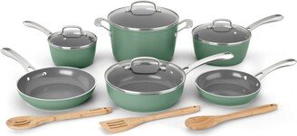 GreenChef Ceramica Xt Aluminum Nonstick 13 Piece Cookware Set