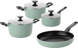 Sage Non-stick Aluminum 7Pc Cookware Set with Glass Lid