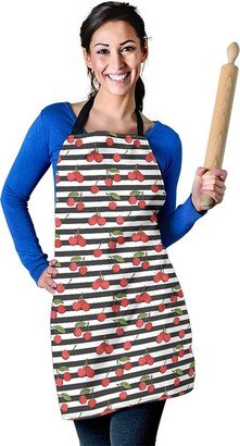 Cherry Pattern Apron - Printed Print Custom With Name/Monogram Perfect Gift For Lover