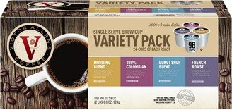 Victor Allen's Coffee Favorites Variety Pack Single Serve Medium Dark Roast Coffee Pods - 96ct