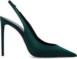 Zoe Slingback Pointed-Toe Pumps