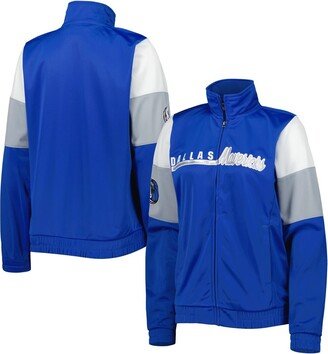 Women's G-iii 4Her by Carl Banks Blue Dallas Mavericks Change Up Full-Zip Track Jacket