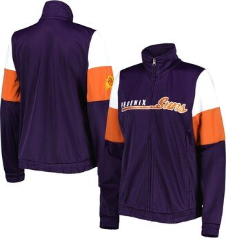 Women's G-iii 4Her by Carl Banks Purple Phoenix Suns Change Up Full-Zip Track Jacket