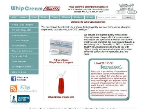 Whip Cream Express Promo Codes & Coupons
