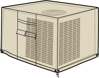 Heavy Duty Deluxe Outdoor Square AC Unit Cover, Sand