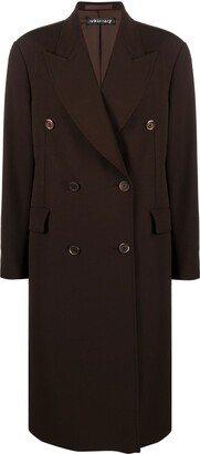 Double-Breasted Wool Coat-BN