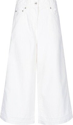 Wide Leg Cropped Pants-AA