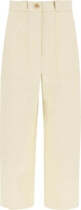 Straight-Leg Wide Trousers