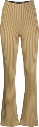 Rhea ribbed-knit lounge trousers