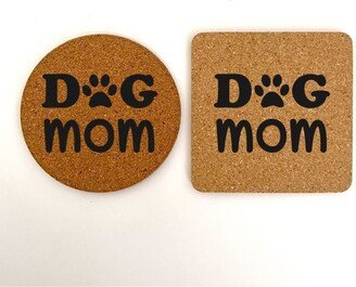 Dog Mom Cork Coasters Engraved, Dog Mom, Multi Owner, Animal Lover, New Pet, Love My Pets, Housewarming, Free Shipping