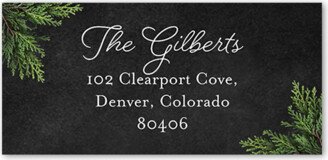 Address Labels: Faith And Family Address Label, Black, Address Label, Matte