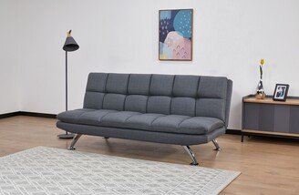 Jamie Tufted Fabric Futon Sofa Bed