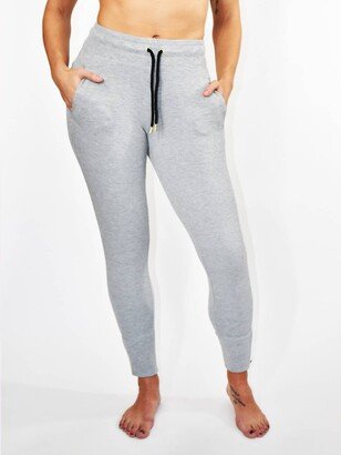 Thirteen Fit Apparel Contour Crop Jogger In Grey