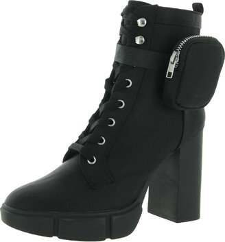 Herrick Womens Platform Ankle Combat & Lace-up Boots